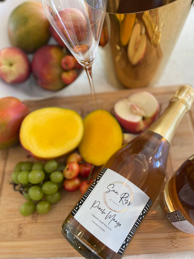 Peach Mango Sparkling wine